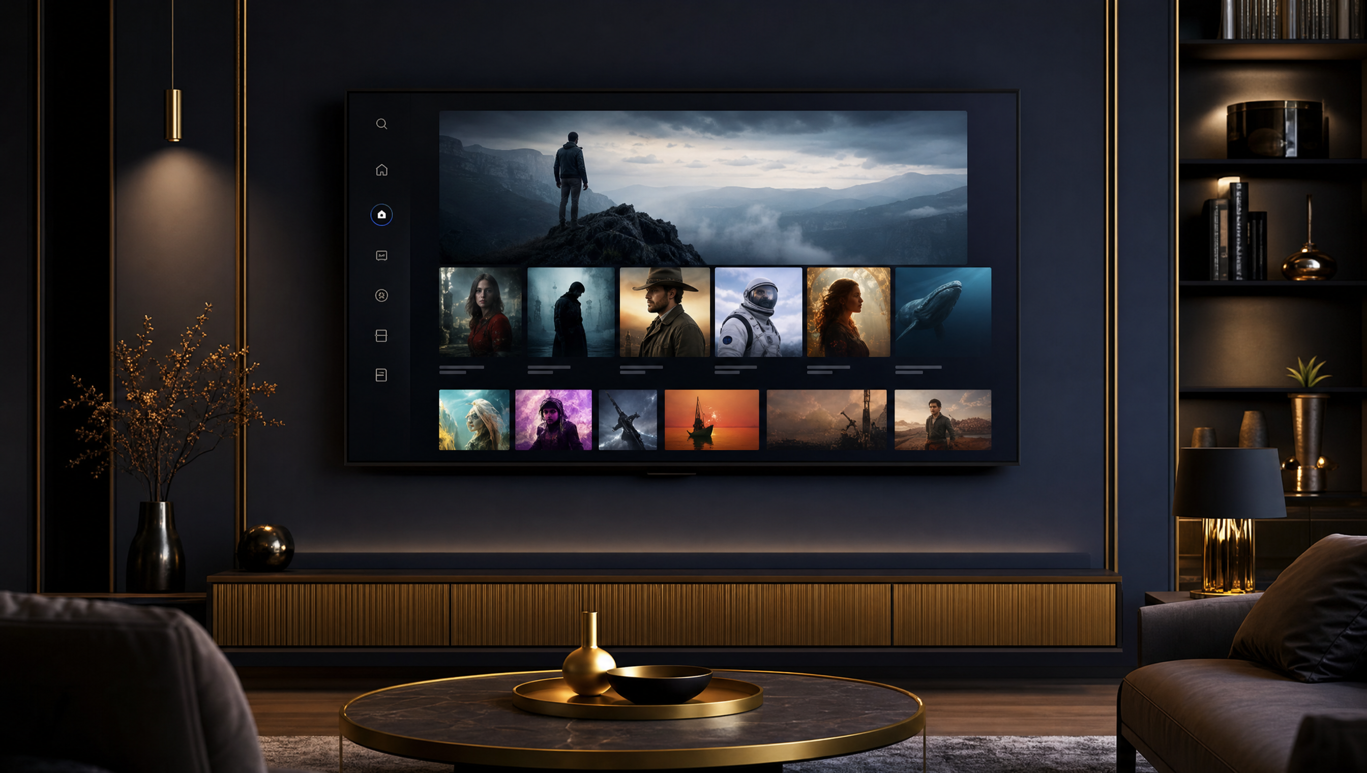 IBO Player running Strong 8K with 40,000+ channels in 4K on a smart TV